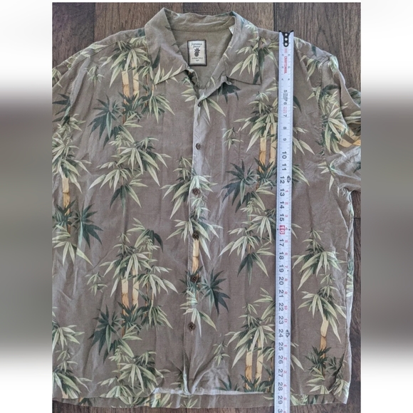 Jamaica Jaxx 100% Silk Relax Hawaiian Pin Up Stitched Camp Collar Shirt Mens XXL - Picture 8 of 12